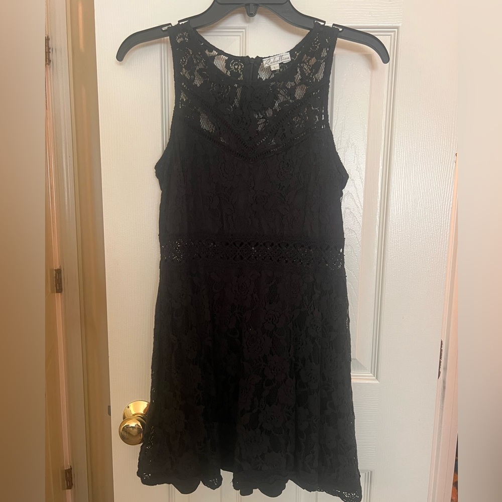 Rebellion Black Lace Large Dress